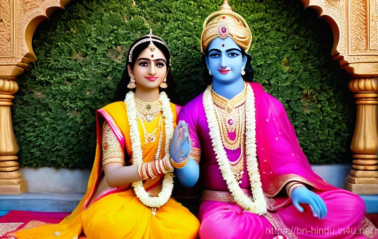 힌두교 신화 크리슈나 이야기 - **Prompt:** A heartwarming and playful scene depicting baby Lord Krishna as a mischievous toddler, w... 힌두교 신화 크리슈나 이야기 - **Prompt:** A heartwarming and playful scene depicting baby Lord Krishna as a mischievous toddler, w...